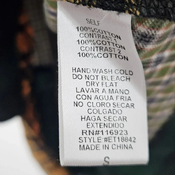 New! Easel Mix N Match Plaid Print Button Down Shirt S - Picture 10 of 11